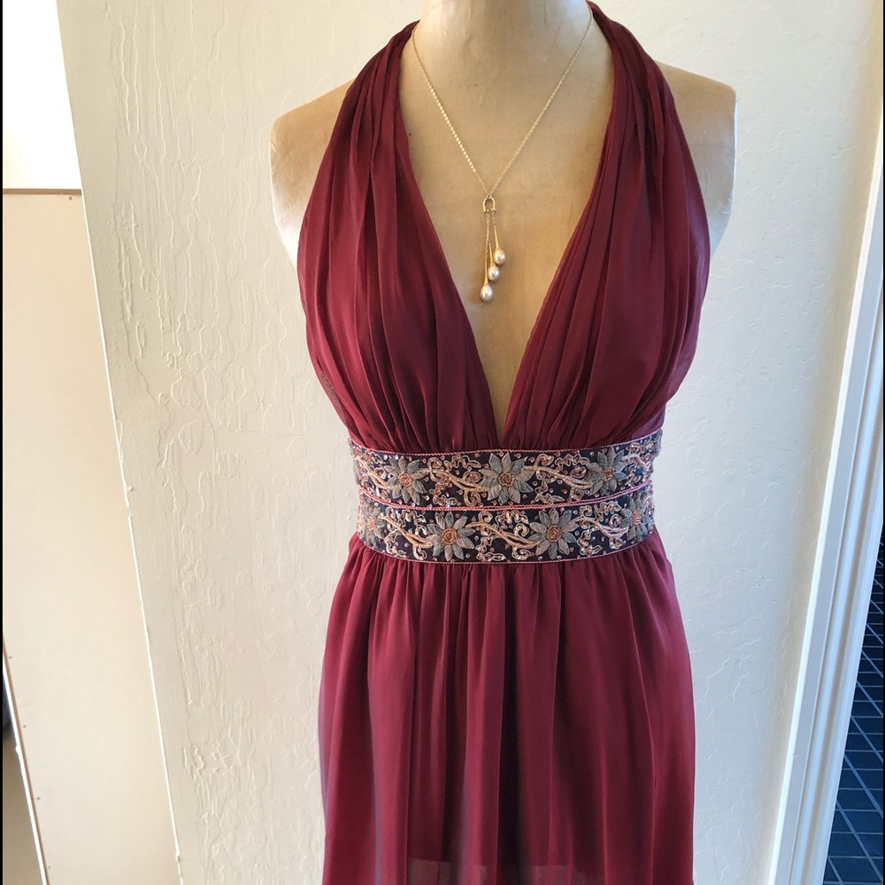 Stunning Kay Unger formal dress, 100%Silk, MINT!